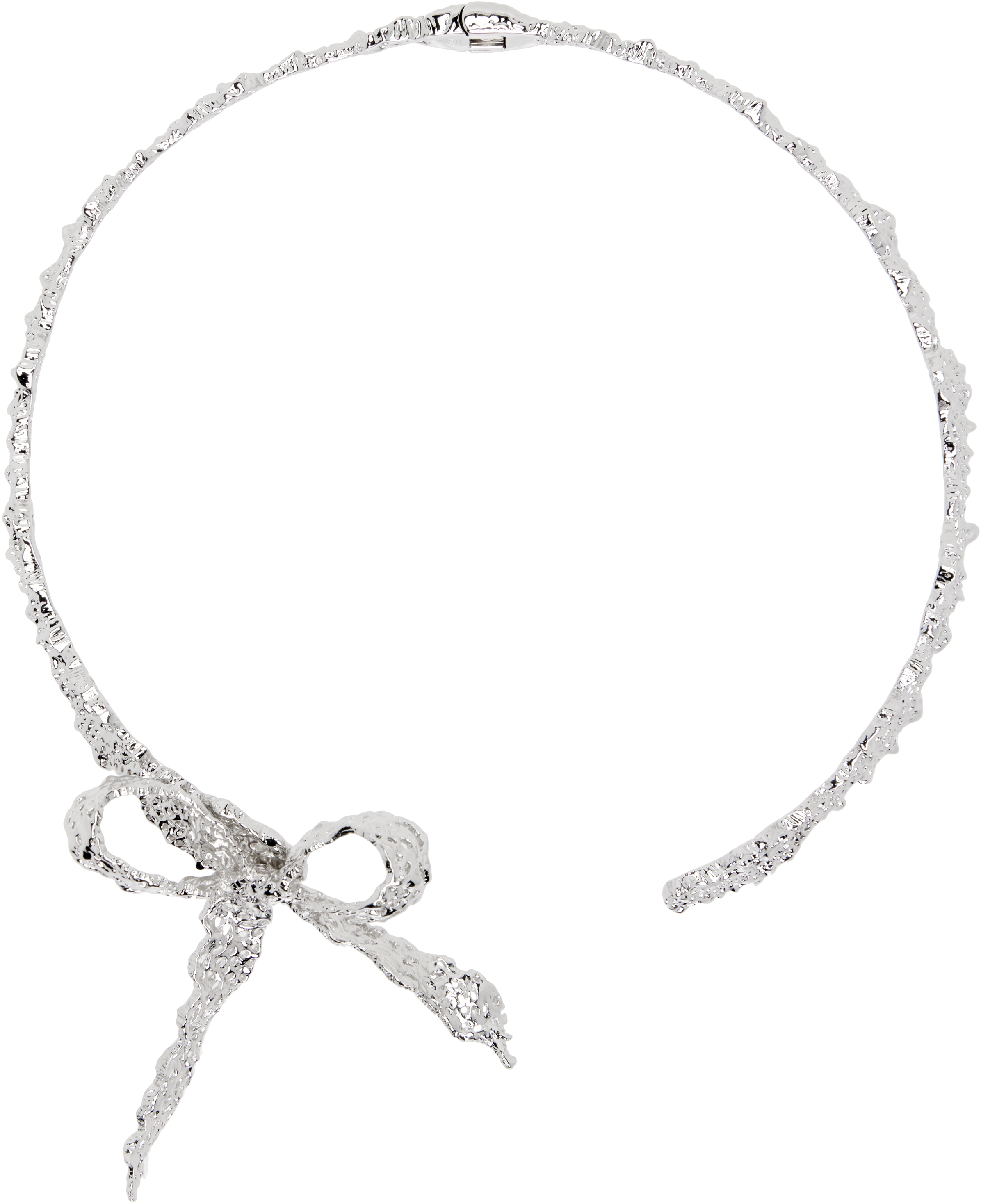 アクセサリー Shushu/Tong White Crystal Bow Necklace SHUSHU/TONG Necklaces