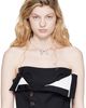 SHUSHU/TONG SHUSHU/TONG YVMIN Edition Tin Foil Bow Faux-Pearl Necklace - 2