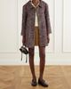 SHUSHU/TONG Wool-blend herringbone long coat - 2