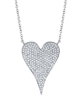 Shy Creation Shy Creation 14K Gold Kate Diamond Pave Pendant Necklace, 0.43 tcw