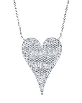 Shy Creation Shy Creation 14K Gold Kate Diamond Pave Pendant Necklace, 0.83 tcw