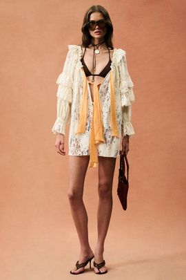 SIEDRES SIEDRES for FWRD Ruffle Lace Mini Dress
