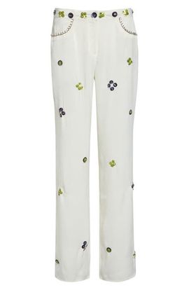 Siedrés Siedrés Brity Embellished Low Rise Straight Leg Pants