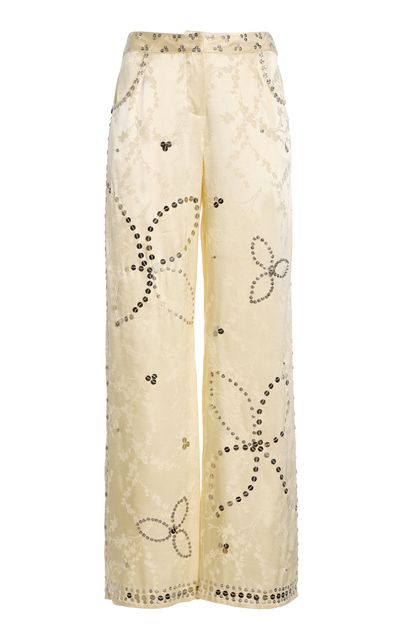 SIEDRÉS SIEDRÉS Brity Embellished StraightLeg Pants