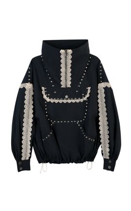 SIEDRÉS SIEDRÉS Briza Cotton Hooded LaceTrim Jacket