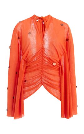 SIEDRÉS SIEDRÉS Exclusive La Isla Embellished Jersey Top