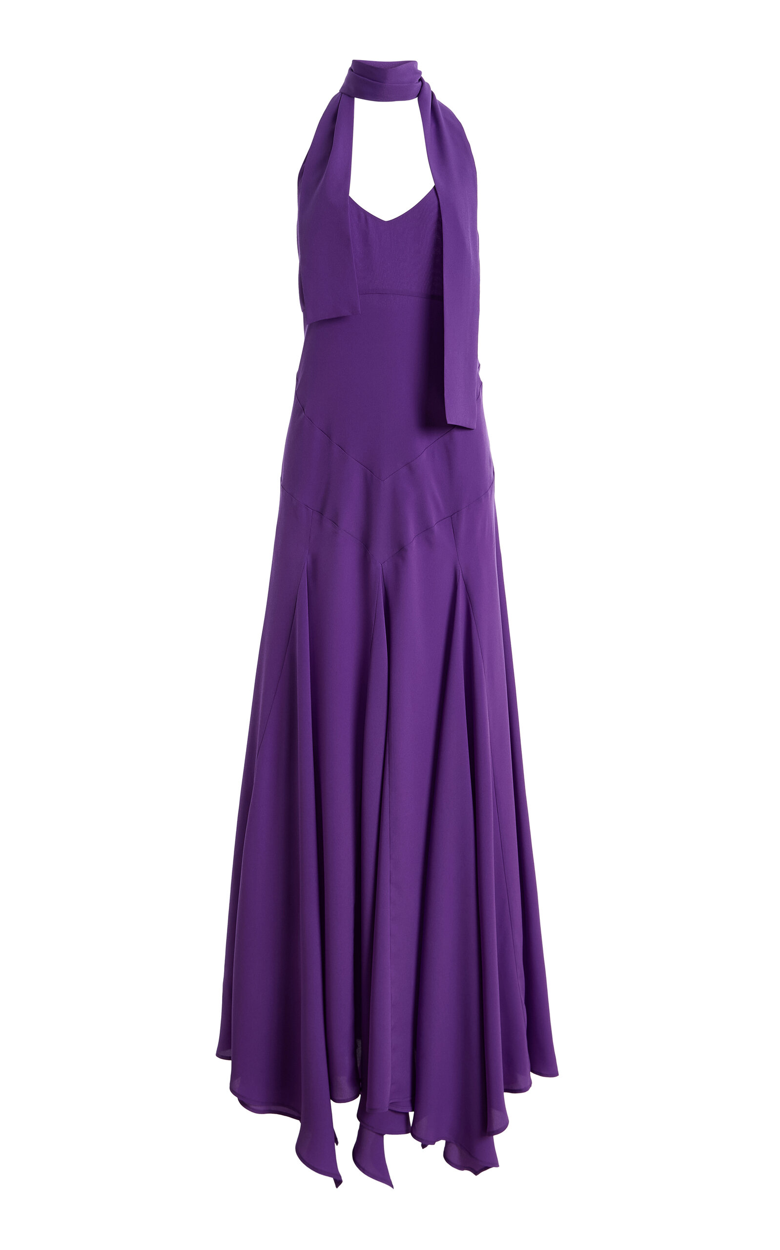SIEDRÉS SIEDRÉS Exclusive Raye Ruffled Maxi Dress