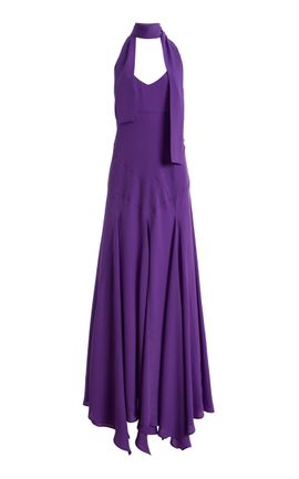 SIEDRÉS SIEDRÉS Exclusive Raye Ruffled Maxi Dress