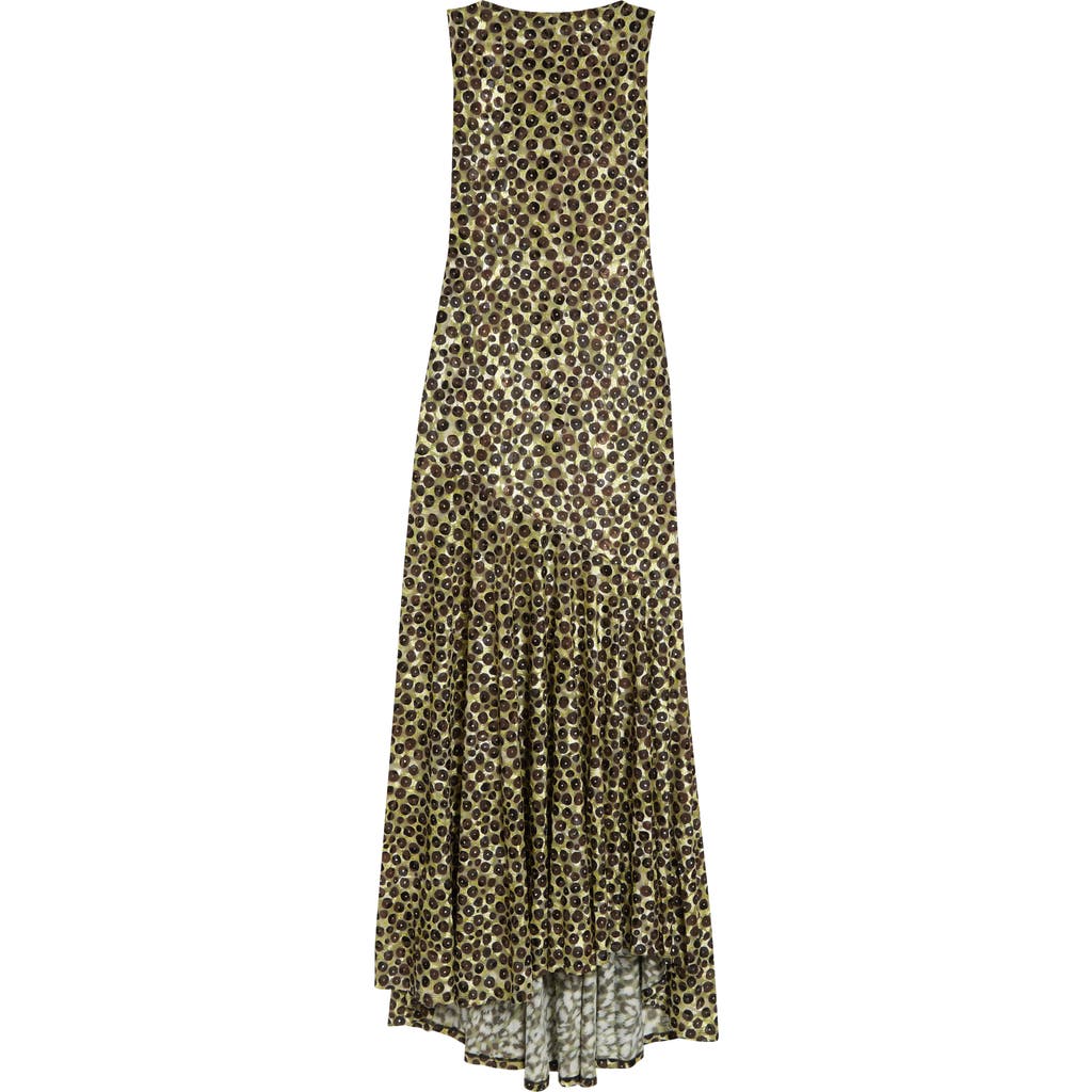 Siedrés Siedrés Fens Open Back Velvet Devoré Maxi Dress