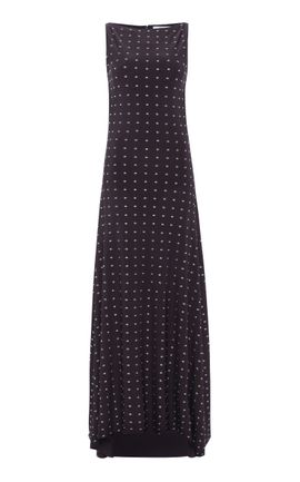 SIEDRÉS SIEDRÉS Grace Studded Midi Dress Brown S