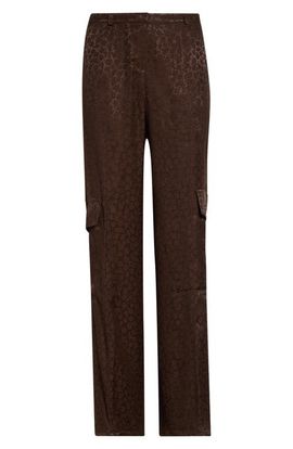 Siedrés Siedrés Kimmy Satin Jacquard Straight Leg Cargo Pants