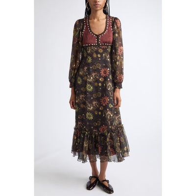 Siedrés Siedrés Serica Rivet Studded Maxi Dress