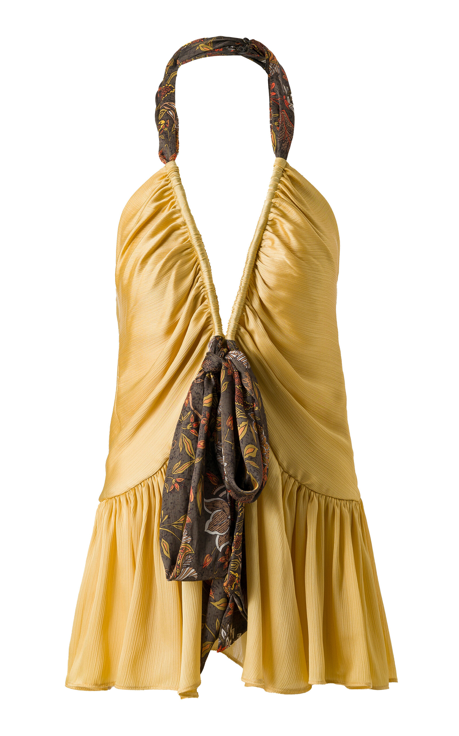 dresses yellow Ensley Satin Maxi Dress - Light Yellow