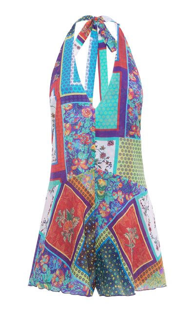 SIEDRÉS SIEDRÉS Suliens PatchworkPrint Playsuit