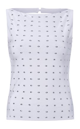 SIEDRÉS SIEDRÉS Zelna Studded Top OffWhite XS