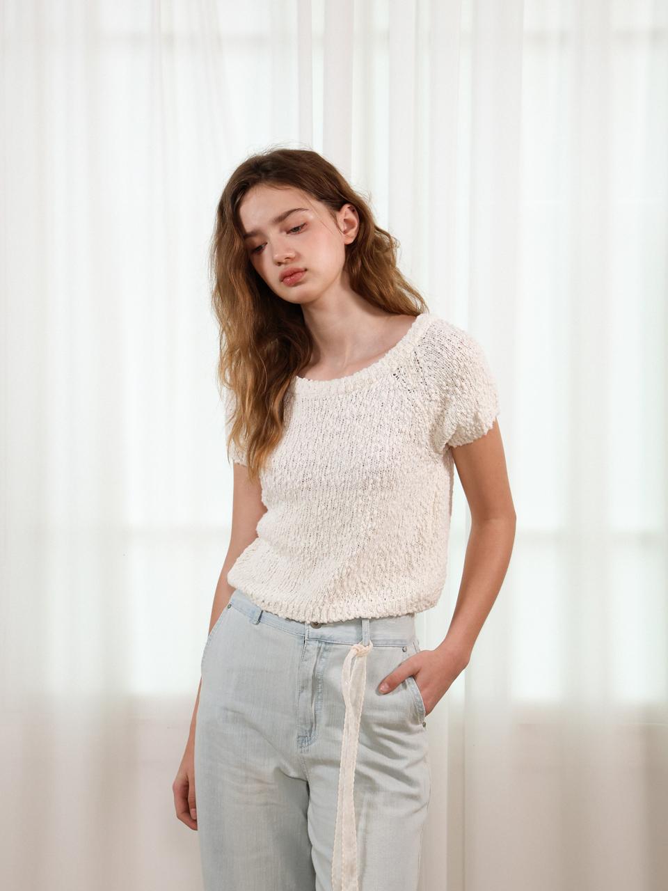 SIEERING Nease Knit Sweater [Ivory]