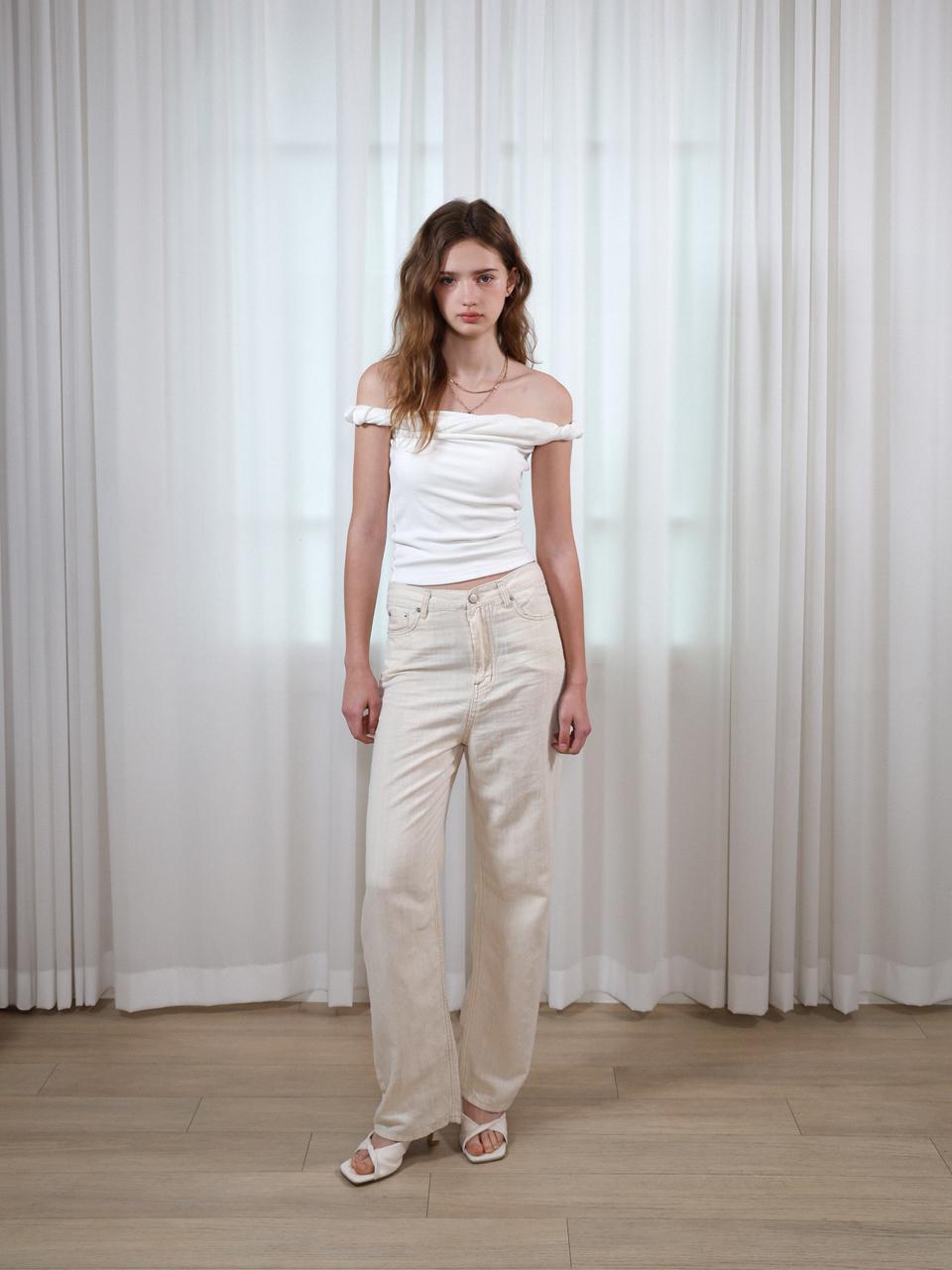 SIEERING Summer Linen Pants [Cream]