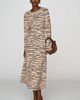 Siempre Animal Print Sweater Midi Dress - 4