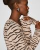 Siempre Animal Print Sweater Midi Dress - 5