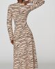 Siempre Animal Print Sweater Midi Dress - 7