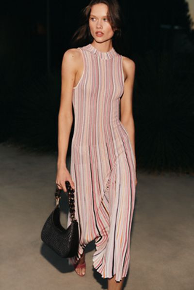 Siempre High-Neck Maxi Dress