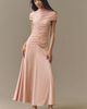 Siempre Micro-Cape Jersey Maxi Dress - 1