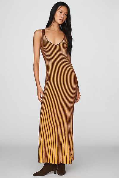 Siempre Ribbed Midi Sweater Dress
