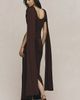 Siempre Ruched Cape Maxi Gown - 4