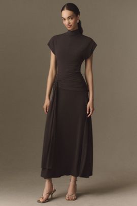 Siempre Tie-Skirt Jersey Maxi Dress