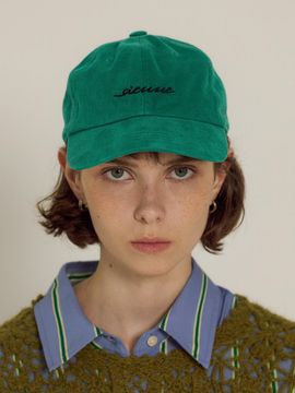 sienne 6-Panel Adjustable Cotton Ball Cap [Green]