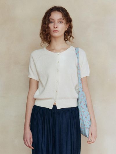 sienne Aki Linen Cardigan [Ivory]