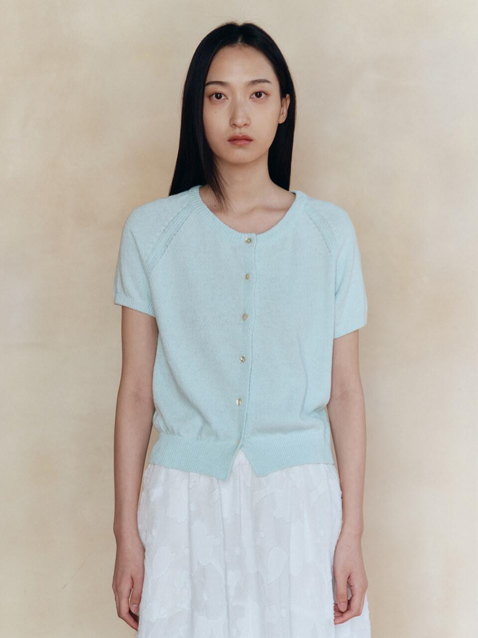 sienne Aki Linen Cardigan [Sky Blue]