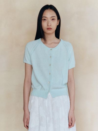 sienne Aki Linen Cardigan [Sky Blue]