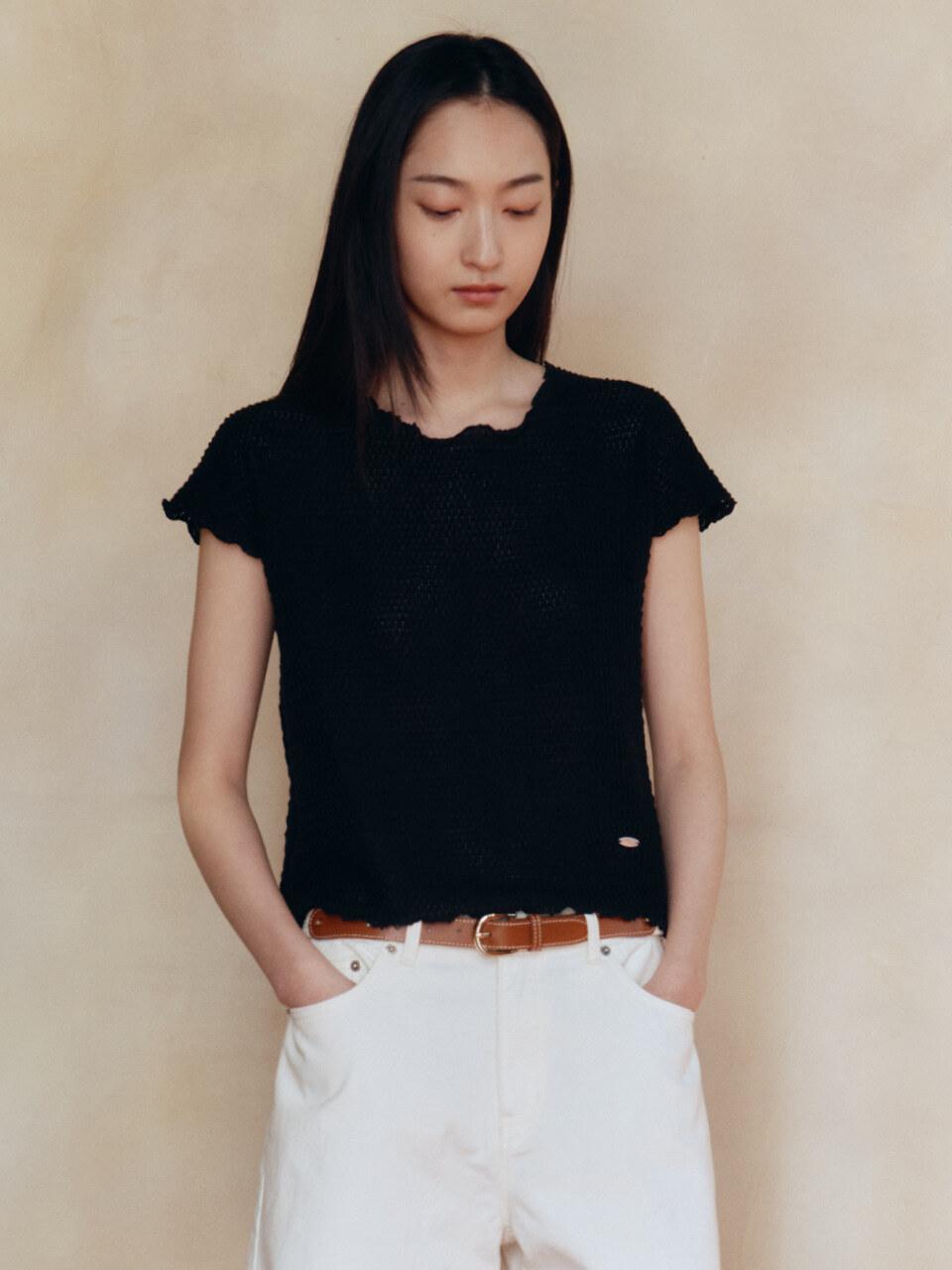 sienne Cloud Top T-Shirt [Black]