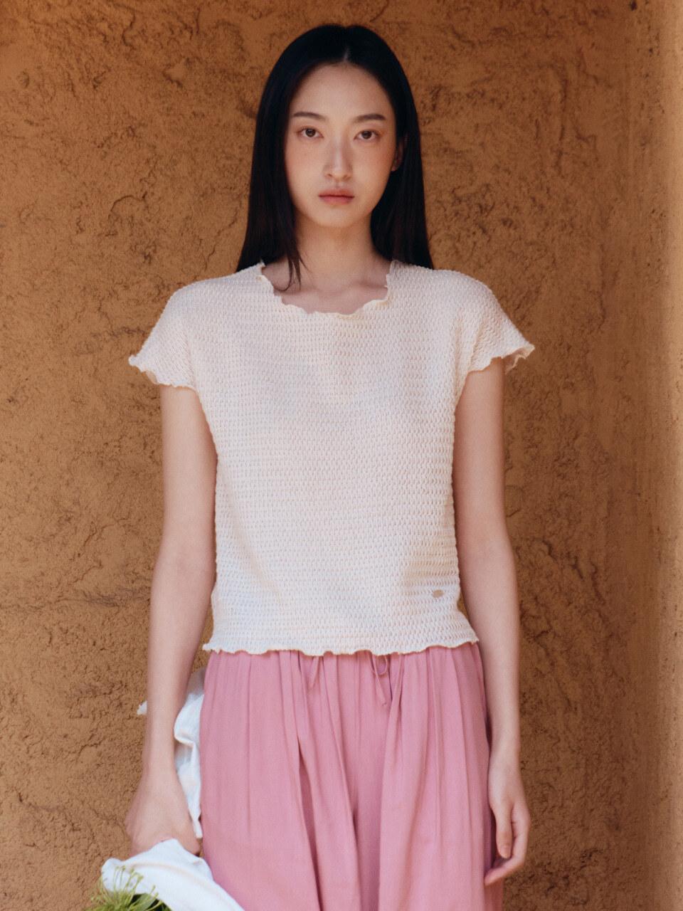 sienne Cloud Top T-Shirt [WHITE]