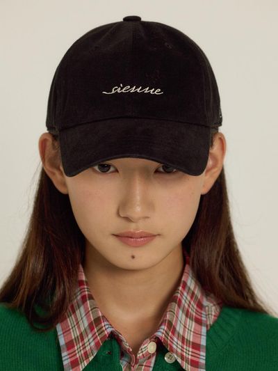 sienne Cotton 6-Panel Adjustable Ball Cap [Black]