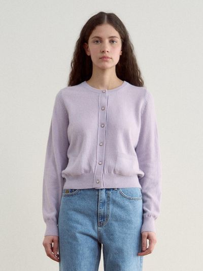 sienne Hepburn Wool Cardigan [Lavender]