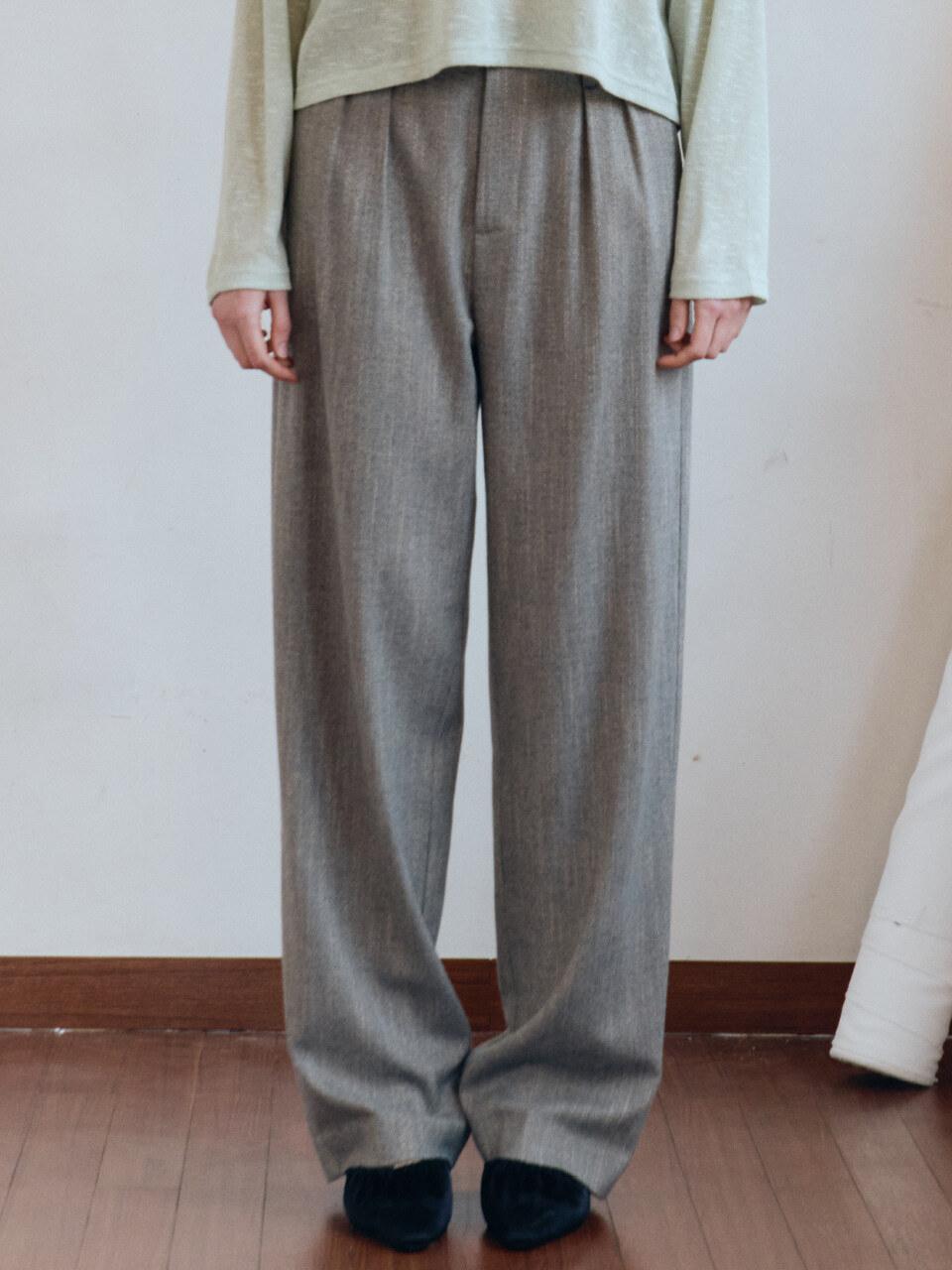 sienne Owen Summer Wool Pants [Gray]