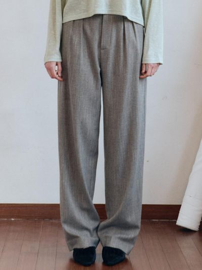 sienne Owen Summer Wool Pants [Gray]