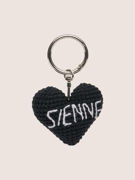 sienne Sienne Heart Charm Bag Accessory (Black)