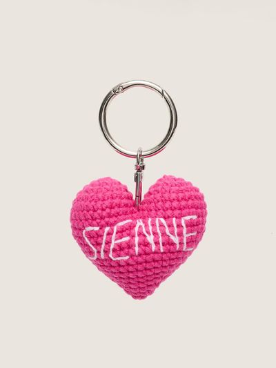 sienne Sienne Heart Charm Bag Accessory (Hot Pink)