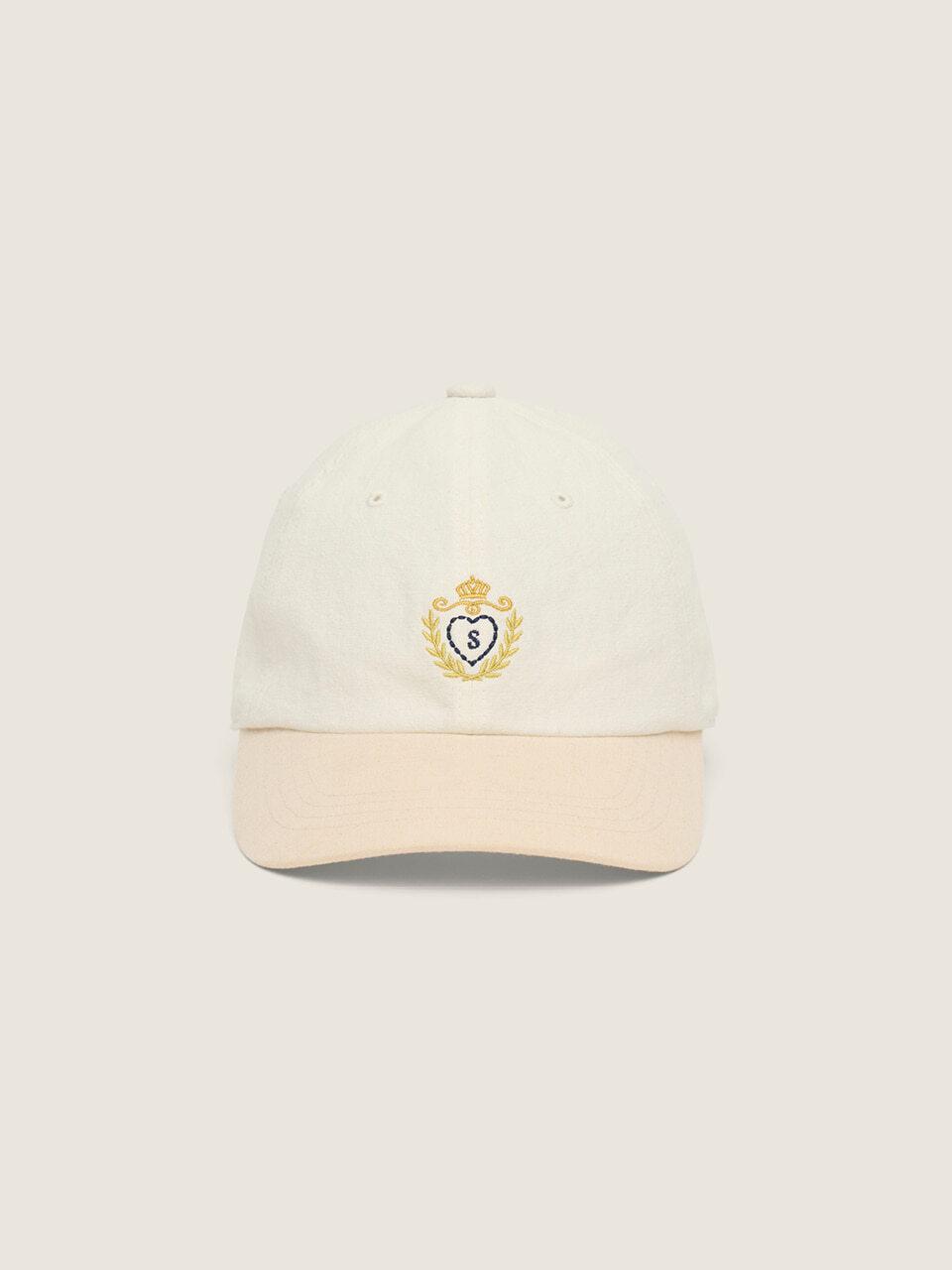 sienne Symbol Linen Ball Cap [Ivory]