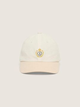sienne Symbol Linen Ball Cap [Ivory]