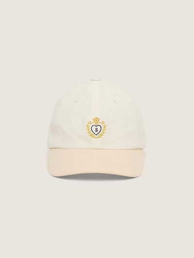 sienne Symbol Linen Ball Cap [Ivory]