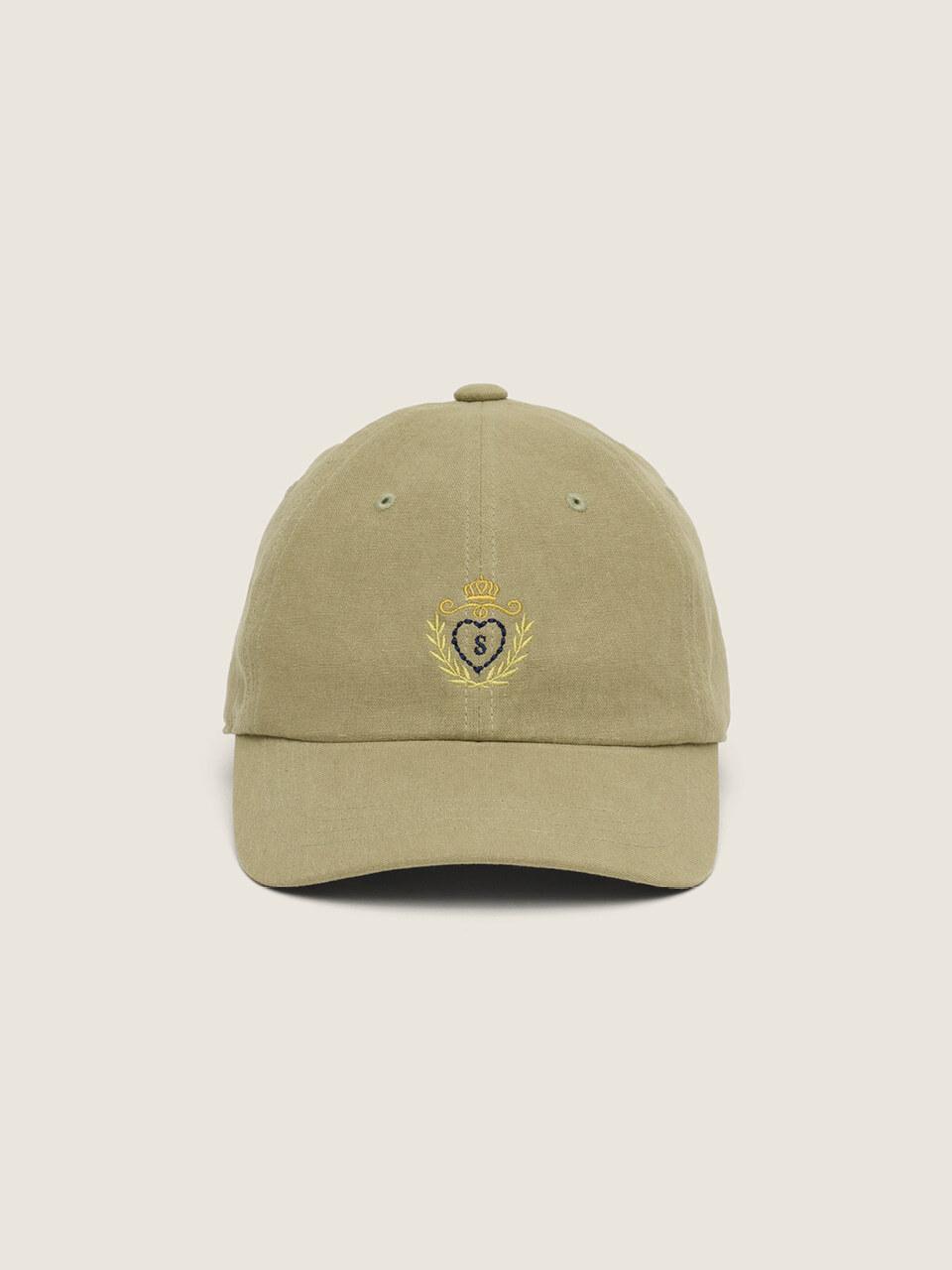 sienne Symbol Linen Ball Cap [Khaki]
