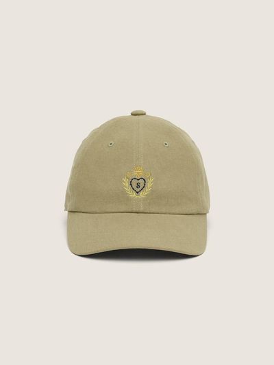sienne Symbol Linen Ball Cap [Khaki]