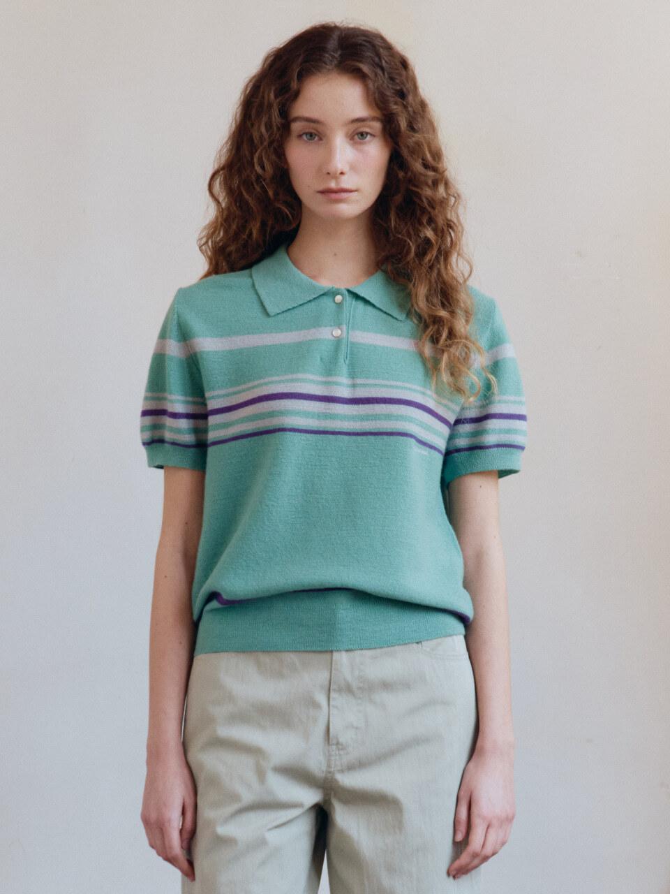 sienne Vincent Summer Wool Knit Sweater [GREEN]