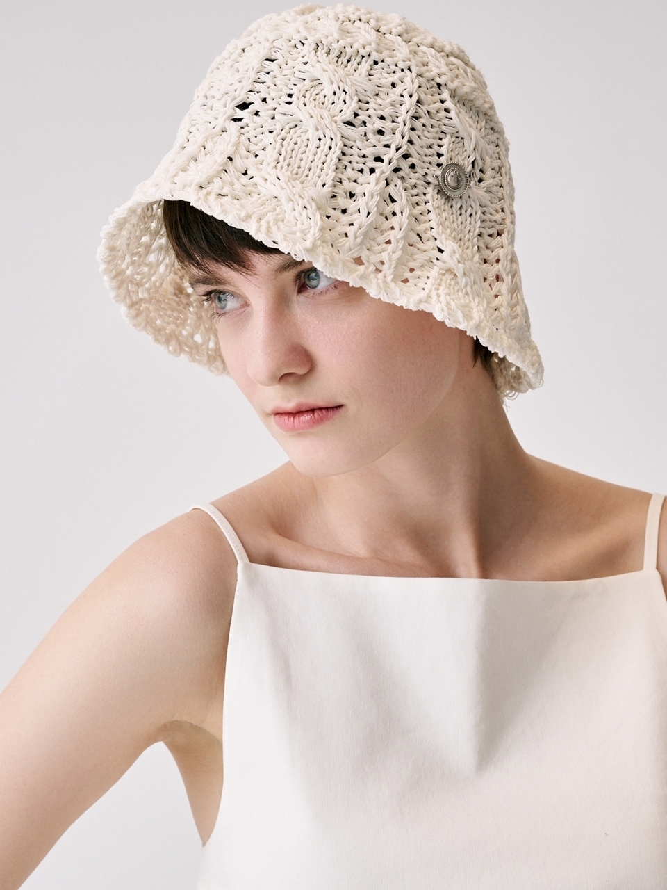 SIEOR Astrid Bucket Hat_White