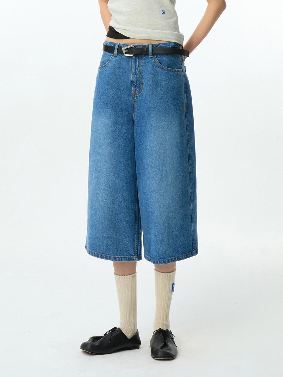 Significant ADERERROR Sig SV Tag Short Jeans 01 [Blue]