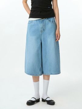 Significant ADERERROR Sig SV Tag Short Jeans 01 [Sky Blue]